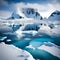 Lost in Time: AI-Generated Photograph of Antarctica\'s Majestic Landscape