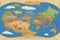 lost treasure mythical pirate world map art for sale