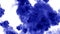 A lot of flows of isolated blue ink injects. Blue A lot of flows of isolated blue ink injects. Color swirls in water