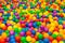A lot of mini colorful ball in the pool