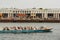 A lot of people on the quay having Street food on the paper island in Copenhagen