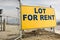 Lot for Rent Sign