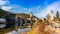 The Lot river and its famous medieval bridge of Valentre in Cahors, in the lot, in Occitanie, France