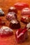 Lot of variety chocolate pralines