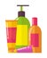 Lotions and Tubes Collection Vector Illustration