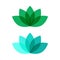 Lotos flower calm pictogram icon. Lotus logo cartoon illustration symbol shape vector