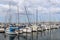 Lots of boats at the Marina in Schilksee close to Kiel in Germany. Schilksee olympic sailing sport