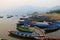 Lots of boats on phewa lake