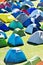 Lots of colorful tents in a camping