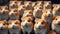 Lots cute funny fluffy hamsters animal background fur small little friend