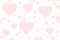 Lots of Cute valentines day red love hearts background