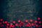 Lots of little red hearts on black background. romantic love background for Valentine`s day, birthday, party, wedding.