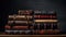 Lots of old leather-bound books in one stack on a dark background.