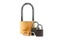 Lots of padlocks isolated on a white background. Multilevel authentication