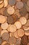 Lots of pennies money background