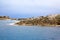 Lots of seals lying on rocky coastline, Te Anau, New Zealand