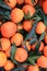 Lots of tangerines showcase texture