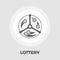 Lotteries vector flat icon