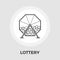 Lotteries vector flat icon