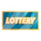 Lottery icon, cartoon style