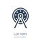 lottery icon in trendy design style. lottery icon isolated on white background. lottery vector icon simple and modern flat symbol