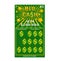 Lottery ticket vector lucky bingo card win chance lotto game jackpot ticketing set illustration lottery gaming tickets