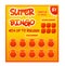 Lottery ticket vector lucky bingo card win chance lotto game jackpot ticketing set illustration lottery gaming tickets