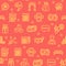 Lotto Signs Seamless Pattern Background. Vector