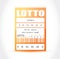 lotto ticket illustration design