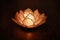 Lotus candle holder & candle
