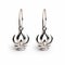 Lotus Dangle Earrings In Silver - Inspired By Crown