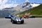 Lotus Elise and Alps landscape