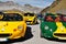 Lotus Elise meeting and Alps landscape