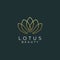 Lotus flower beauty salon and hair treatment logo