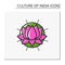 Lotus flower color icon