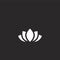 lotus flower icon. Filled lotus flower icon for website design and mobile, app development. lotus flower icon from filled sauna