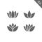 Lotus flower icon set