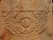 Lotus flower motif on railing, Stupa No. 2, Sanchi Buddhist Complex, Madhya Pradesh, India