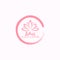 Lotus Flower Yoga Beauty Center Logo Vector Design