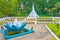 Lotus fountain in Qatar garden, Rajapruek park, Chiang Mai, Thailand