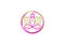 Lotus logo, woman yoga, pretty flower massage, beauty spa sense, relax nature wellness , and meditation concept design