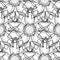 Lotus Modern Seamless Pattern