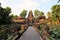 Lotus pond and Hindu temple, Ubud, Bali