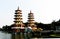 Lotus Pond, Lotus Pond Scenic Area, Dragon Tiger Tower is a temple located in Lotus Lake