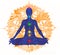 Lotus pose and chakra points 2