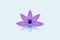 Lotus purple flower id business card logo vector
