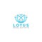 Lotus Real Estate Logo Design Vector