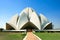 Lotus Temple against blue sky