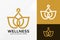 Lotus Wellness Logo Design, Brand Identity logos vector, modern logo, Logo Designs Vector Illustration Template