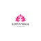 Lotus Yoga logo template